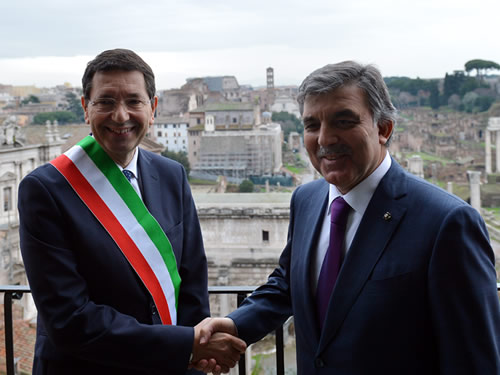Cumhurbaşkanı Gül, İtalya Senatosu ve Roma Belediyesi’ni Ziyaret Etti